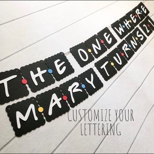 Friends banner, party banner 🎉